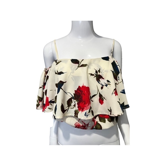 COPY - PAPILLON CROP FLORAL SHIRT XS - Picture 2 of 7